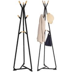 Severno Loft stoječi obešalnik za oblačila YOKO črn 172 cm