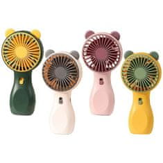 Luniks Prenosni MINI ventilator z lučko, bela