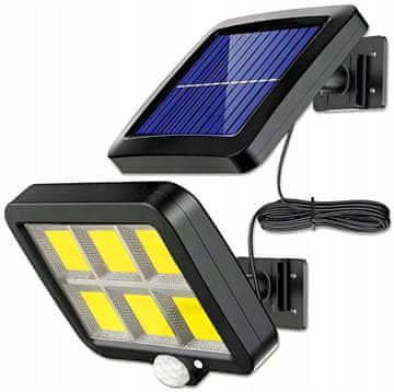 LUMILED Solarni reflektor LED vrtna svetilka DECRO 6500K IP65 PIR