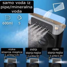 Luniks Namizni ventilator/ mini vlažilec RGB osvetlitev