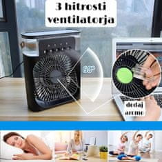Luniks Namizni ventilator/ mini vlažilec RGB osvetlitev