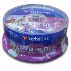 Verbatim DVD+R(25 pakiranj)Vreteno/DoubleLayer/8,5 GB