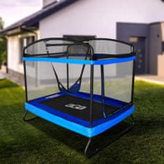 Aga Pravokotna trampolina 122x183 cm Temno modra