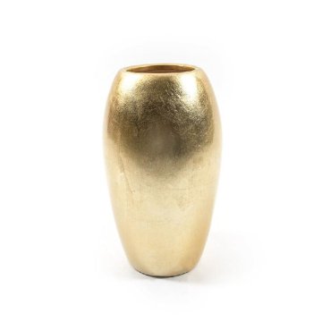 Mhome Vaza Teracota 14x14xh25cm / zlata / keramika