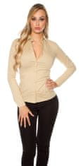 Amiatex Ženska bluza 109113, bež, S