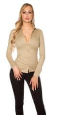 Amiatex Ženska bluza 109114, cappucino, S