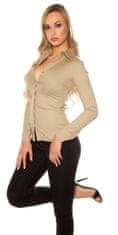 Amiatex Ženska bluza 109114, cappucino, S