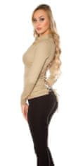 Amiatex Ženska bluza 109114, cappucino, S
