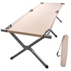 WOWO Travel Camp Bed XXL - XXL Zložljiva Travel Camp Bed Canoe Kaki, Nosilnost 150kg