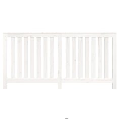 Vidaxl Pokrov za radiator bela 169x19x84 cm trdna borovina