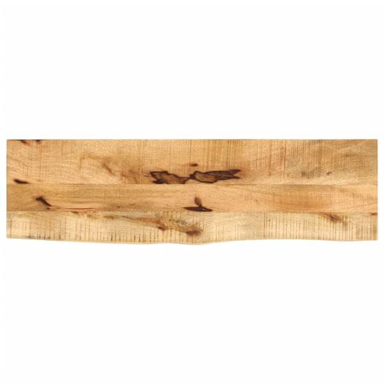 shumee Mizna plošča 110x40x2.5cm naraven rob trden robusten mangov les