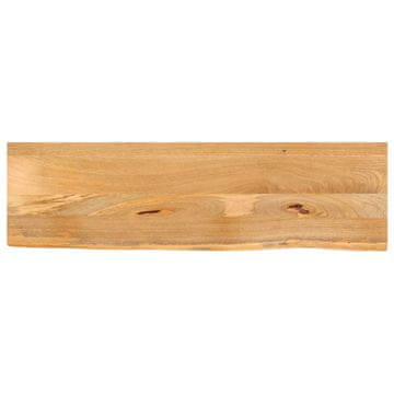 Vidaxl vidaXL Mizna plošča z naravnim robom 110x40x3,8 cm mangov les