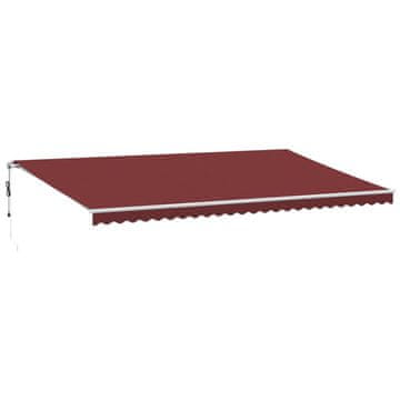 Vidaxl Avtomatsko zložljiva tenda z LED bordo 600x350 cm