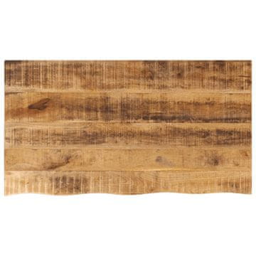 shumee Mizna plošča 100x60x3.8cm naraven rob trden robusten mangov les