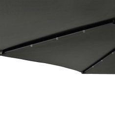 Vidaxl Vrtni senčnik z LED in jeklenim drogom antraciten 225x225x212cm