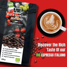 ARTINO GREEN Bio Espresso Italiano v zrnu 250g