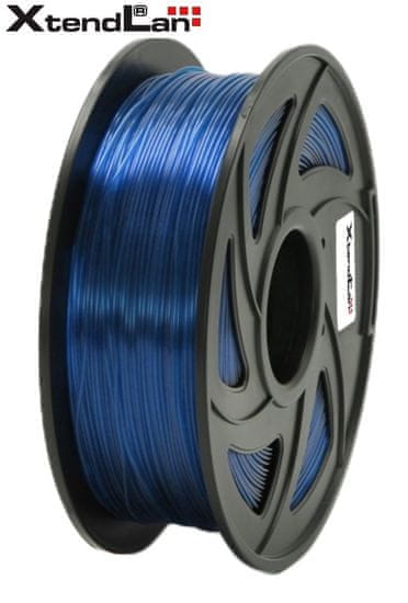XtendLan PLA filament 1,75mm prozorno moder 1kg