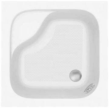 AQUALINE Kvadratna akrilna kad za prhanje, 90x90x30 cm s podstavki