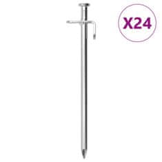 shumee Klini za šotor 24 kosov 19.5 cm Ø8 mm pocinkano jeklo