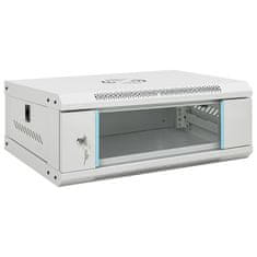 Vidaxl Stenska omrežna omarica 4U 19 IP20 53x40x21 cm