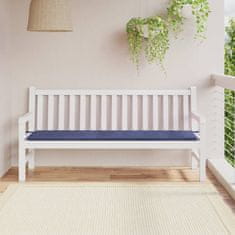 Vidaxl Blazina za vrtno klop mornarsko modra 180x50x4cm oxford tkanina