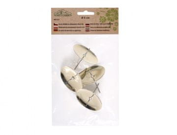 Špica za adventne svečnike gladka d4cm 4ks