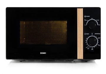 DOMO DO2820 mikrovalovna pečica, 20 l, 700 W, črna