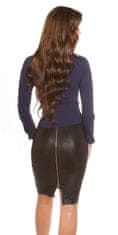 Amiatex Ženska bluza 109134, Deep Navy, S