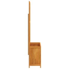 Vidaxl Cvetlično korito z mrežo 100x32x165 cm trdna akacija