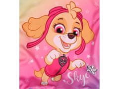 Paw Patrol Psi Patrol Skye Pisana obleka s tilom na kratke rokave, dekliška obleka 5-6 lat 110/116 cm