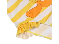Looney Tunes Nori Melodije Tweety Dekliške kopalke, rumene kopalke s črtami 6-8 lat 116-128 cm