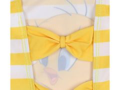 Looney Tunes Nori Melodije Tweety Dekliške kopalke, rumene kopalke s črtami 6-8 lat 116-128 cm