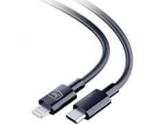 3MK 3mk Hyper Cable Black Kabel USB-C na Lightning 20W 5A 1,2m 