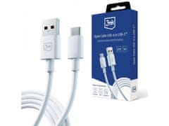 3MK 3mk Hyper Cable White Kabel USB-A na USB-C 60W 3A 1,2m 
