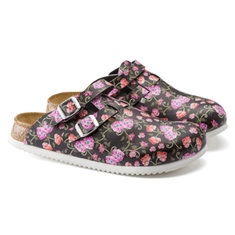 Birkenstock Natikači Birkenstock Kay Birko-Flor Flower Field, črna, 35