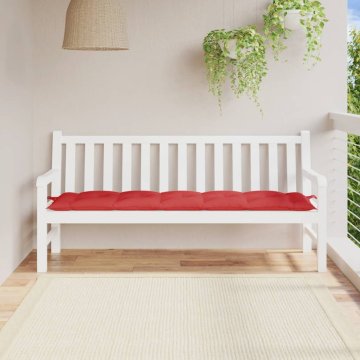 Vidaxl vidaXL Blazina za vrtno klop, rdeča, 180x50x7 cm, blago