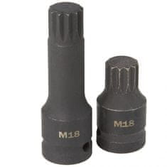 MAR-POL Udarna nasadna glava 1/2" XZN M14, M16, M18, komplet 6 kosov M66416
