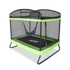 Aga Pravokotna trampolina 122x183 cm Svetlo zelena