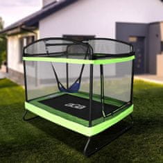 Aga Pravokotna trampolina 122x183 cm Svetlo zelena