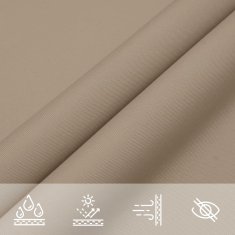 Vidaxl Senčno jadro oksford blago pravokotno 3x4 m taupe