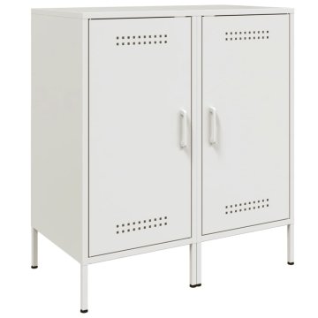 Vidaxl Komoda 2 kosa bela 36x39x79 cm jeklo
