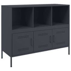 Vidaxl Komoda antracitna 100,5x39x79 cm jeklo