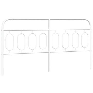 Vidaxl Kovinsko nadomestno vzglavje belo 160 cm