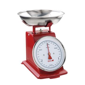 Eva Mehanska tehtnica 10g-3kg / rdeča / kovina, inox