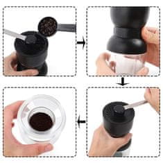 Forever Moka Pots Ročni mlinček za kavo h21,2cm / črn / abs, keramika