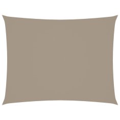 Vidaxl Senčno jadro oksford blago pravokotno 3x4 m taupe