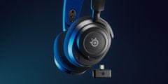 SteelSeries Arctis Nova 7P Žične in brezžične igralne slušalke z naglavnim trakom USB Type-C Bluetooth Črna, modra
