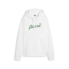 Puma Športni pulover bela 182 - 187 cm/XL Ess+ Script