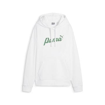 Puma Športni pulover bela Ess+ Script