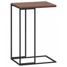Vidaxl Klubska mizica črna 40x30x59 cm konstruiran les